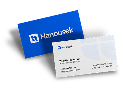Vizitky a brand Auto Hanousek